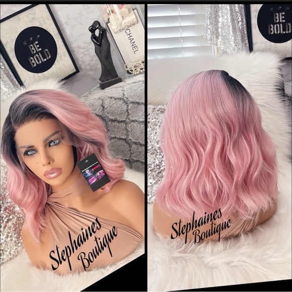 Human Hair Blended lace front wig
